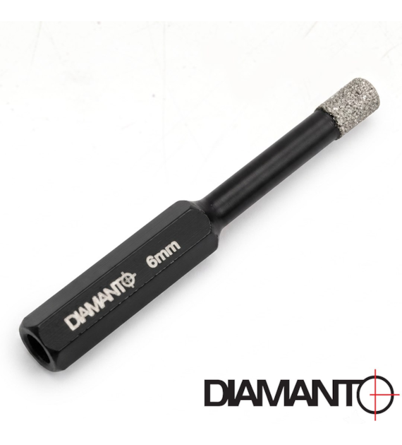 Wiertło diamentowe do gresu HEX  6mm DIAMANTO