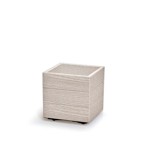 Doniczka DMA400W Madera Square Eco Wood - biały ECO