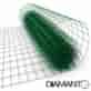 Siatka zgrzewana PCV, oczko 50x100 mm, drut 2,2 mm, 15 m x 1,2 m DIAMANTO