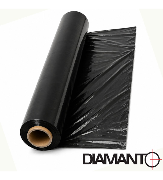 Folia STRETCH 2,5kg czarna (2,2+0,3) DIAMANTO