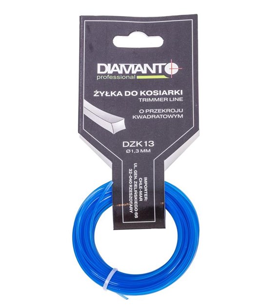 Żyłka do kosiarki kwadrat 1,3mm 15m DIAMANTO