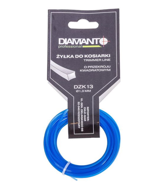 Żyłka do kosiarki kwadrat 1,3mm 15m DIAMANTO