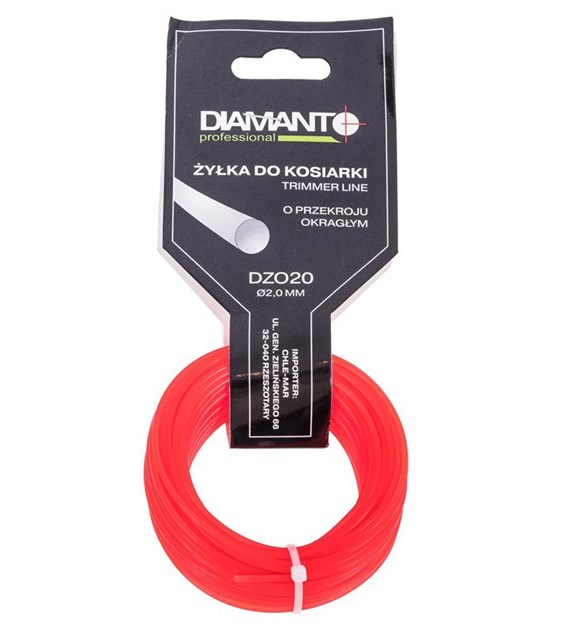 Żyłka do kosiarki okrągła 2,0mm 15m DIAMANTO