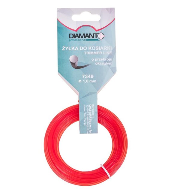 Żyłka do kosiarki okrągła 1,6mm 15m DIAMANTO