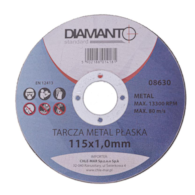 Tarcza metal płaska 115x1,0mm DIAMANTO STANDARD