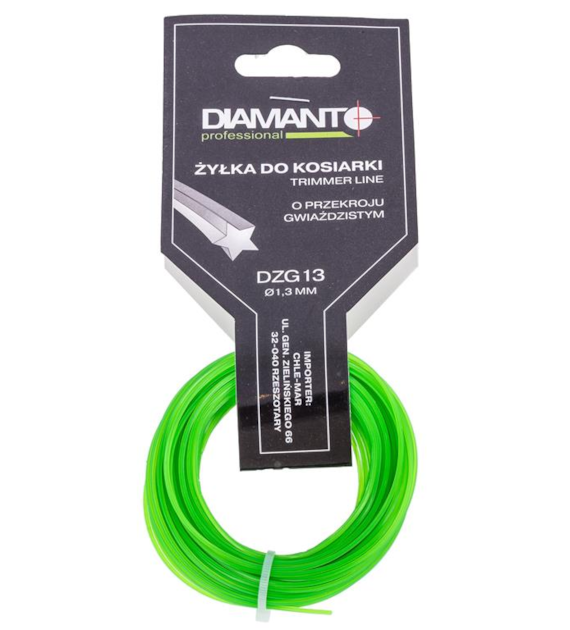 Żyłka do kosiarki gwiazda 1,3mm 15m DIAMANTO
