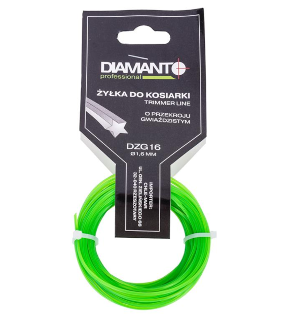 Żyłka do kosiarki gwiazda 1,6mm 15m DIAMANTO