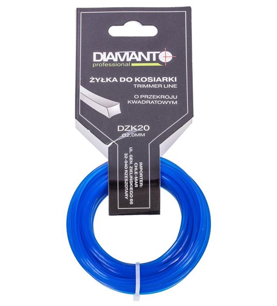 Żyłka do kosiarki kwadrat 2,0mm 15m DIAMANTO