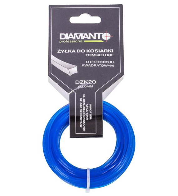 Żyłka do kosiarki kwadrat 2,0mm 15m DIAMANTO