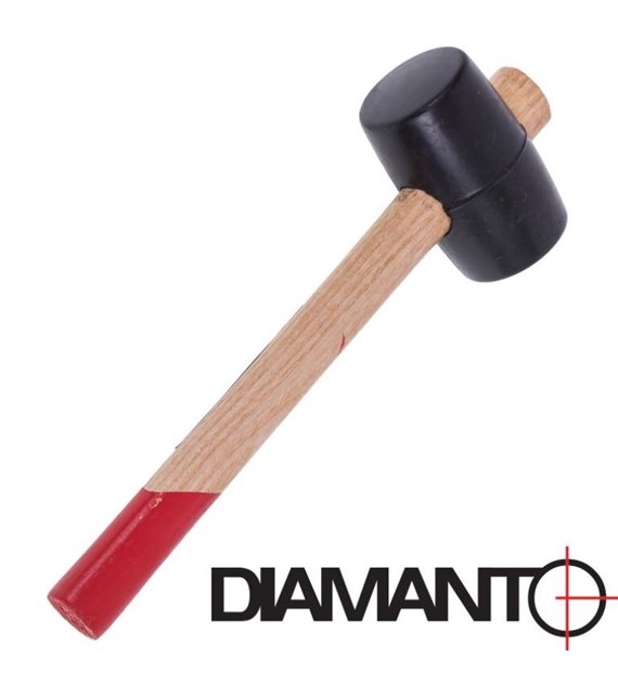Młotek gumowy rączka drewniana 340g DIAMANTO (45x51x82mm)