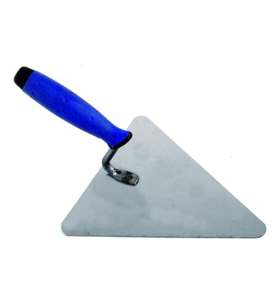 Kielnia trójkąt nierdzewna 180mm uchwyt gumowy