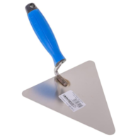 Kielnia trójkąt nierdzewna 180mm uchwyt gumowy