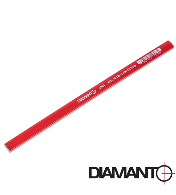 Ołówek stolarski 250mm - czerwony DIAMANTO
