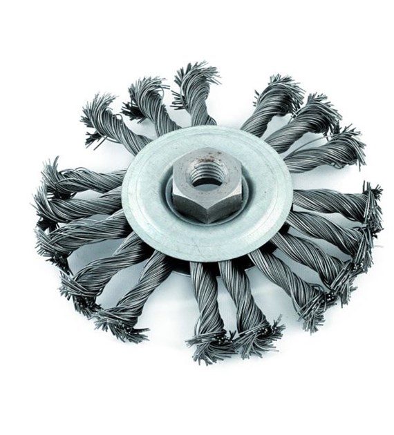 Szczotka /KRAJ/ tarczowa M14 splot 120mm
