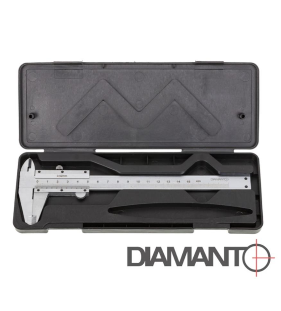 Suwmiarka ANALOGOWA 150mm 0,02mm + etui DIAMANTO STANDARD