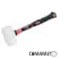 Młotek gumowy FG - biała guma 400g DIAMANTO (45x51x82mm)
