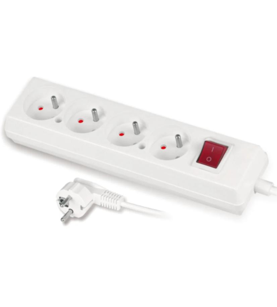 Przedłużacz elektryczny z wyłącznikiem 4G Z/U 3m