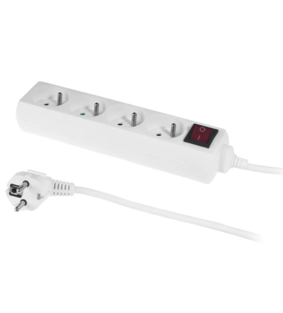 Przedłużacz elektryczny z wyłącznikiem 4G Z/U 5m