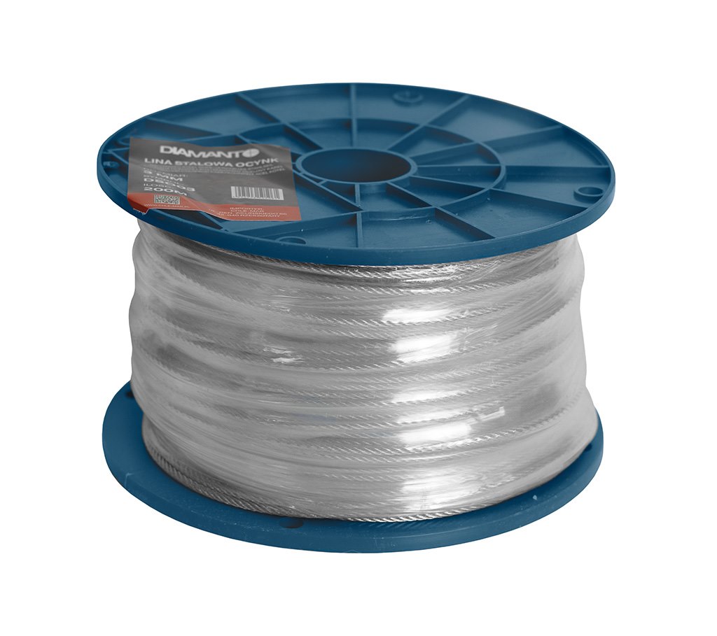 Lina stalowa ocynk  1,0mm (1x7), 500m DIAMANTO