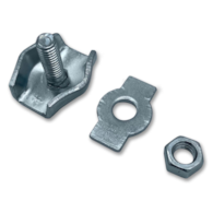 Zacisk linowy siodełkowy pojedynczy 2mm