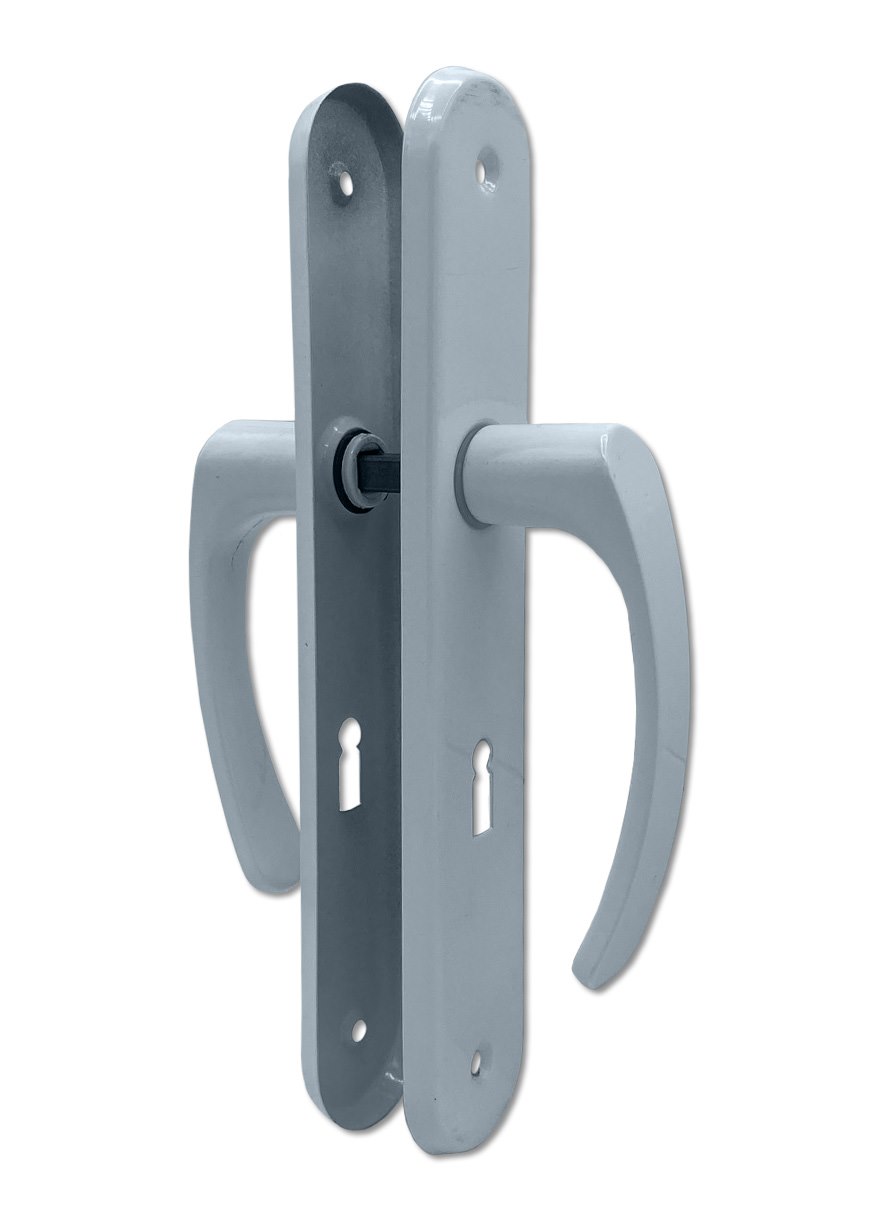 Klamka drzwiowa seger.długi szyld  60KL. BIAŁY