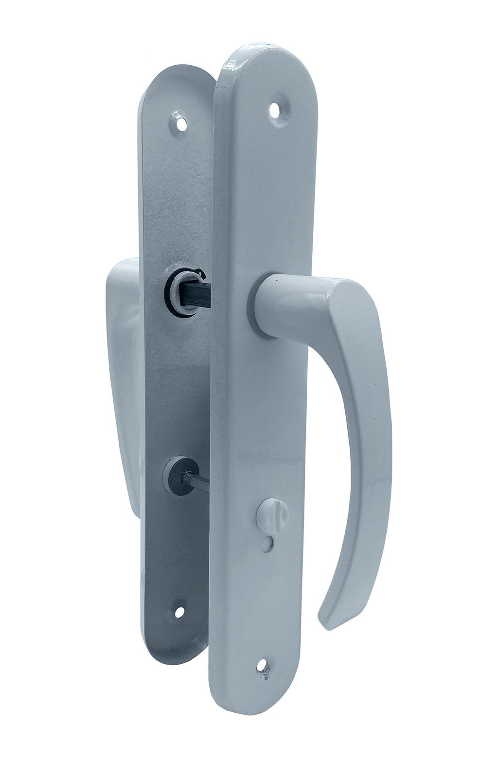 Klamka drzwiowa seger.długi szyld  60WC. BIAŁY