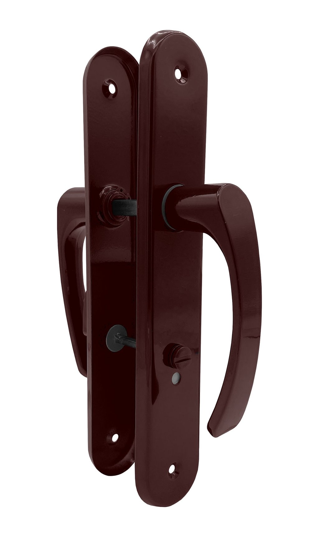 Klamka drzwiowa seger.długi szyld  60WC. BRĄZ