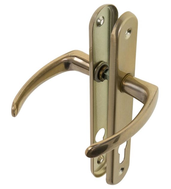 Klamka drzwiowa 'F-4' długi szyld 72 wkład 'G'