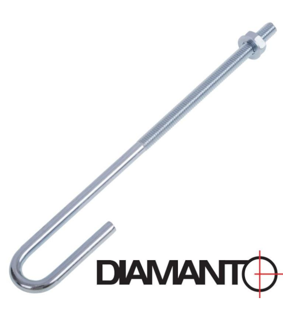 Naciągi do siatki ocynkowane 6 ''U'' oczko otwarte DIAMANTO