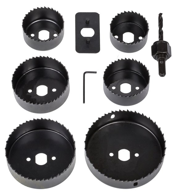 Zestaw wycinarek do otworów w drewnie 9szt 51-102mm DIAMANTO