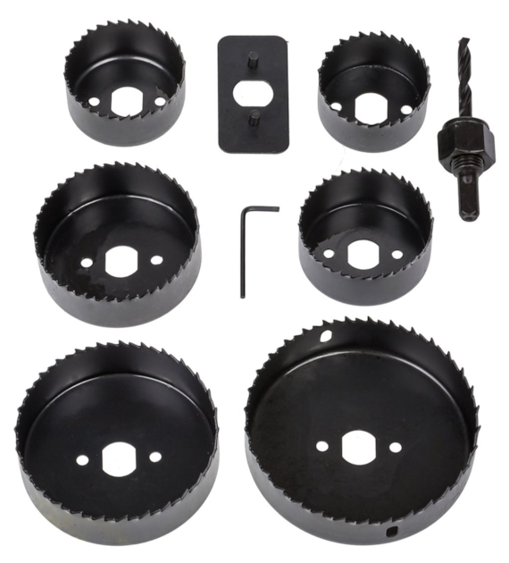 Zestaw wycinarek do otworów w drewnie 9szt 51-102mm DIAMANTO