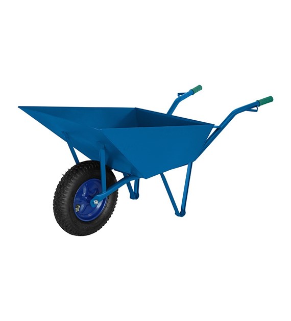 Taczki metalowe grube + koło (niebieskie)