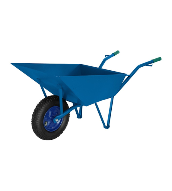 Taczki metalowe grube + koło (niebieskie)