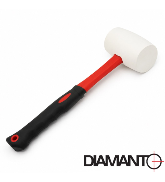 Młotek gumowy FG - biała guma 400g DIAMANTO (45x51x82mm)