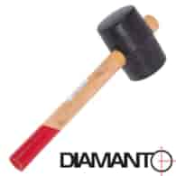 Młotek gumowy rączka drewniana 1000g DIAMANTO (73x79x123mm)