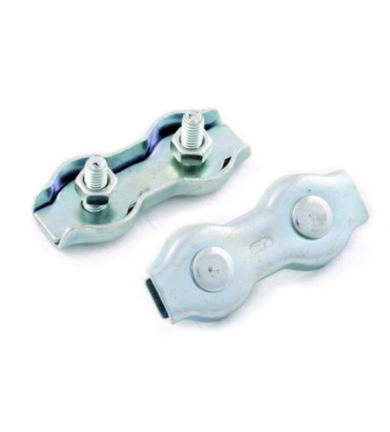 Zacisk linowy siodełkowy podwójny 3mm