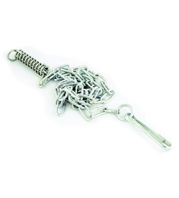 Łańcuch dla psa z amortyzatorem ocynk fi 4 - 3m