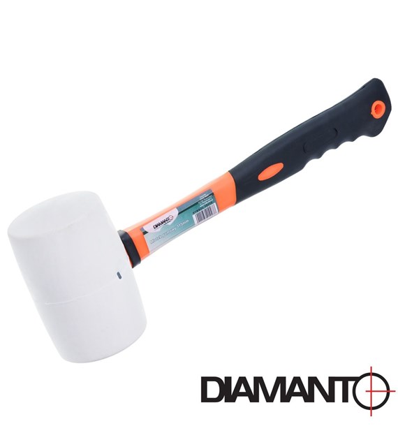 Młotek gumowy FG - biała guma 1000g DIAMANTO (73x79x123mm)