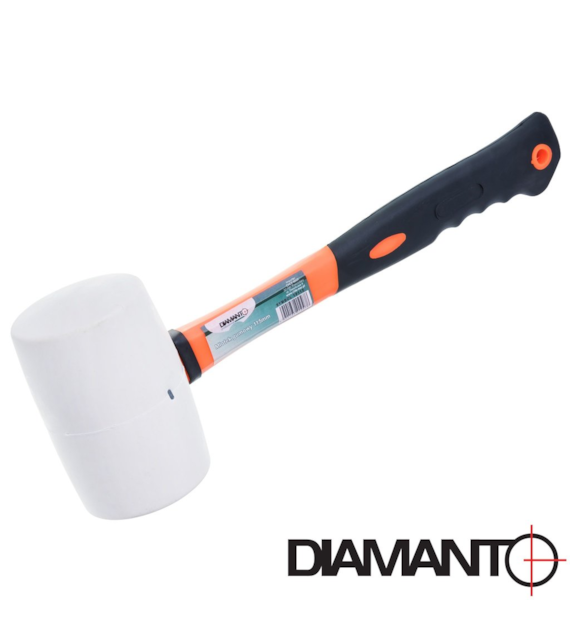 Młotek gumowy FG - biała guma 1000g DIAMANTO (73x79x123mm)