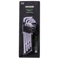 Klucze imbusowe TORX T10 - T55 długie DIAMANTO PROFESSIONAL