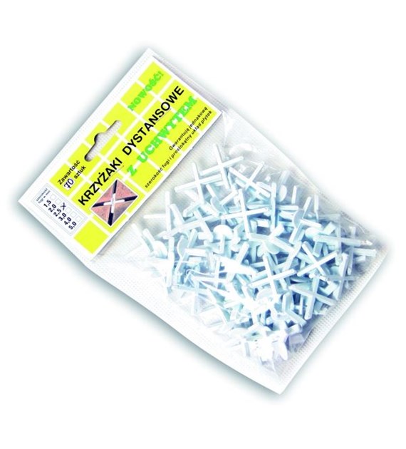 Krzyżyki dystansowe z UCHWYTEM 3mm
