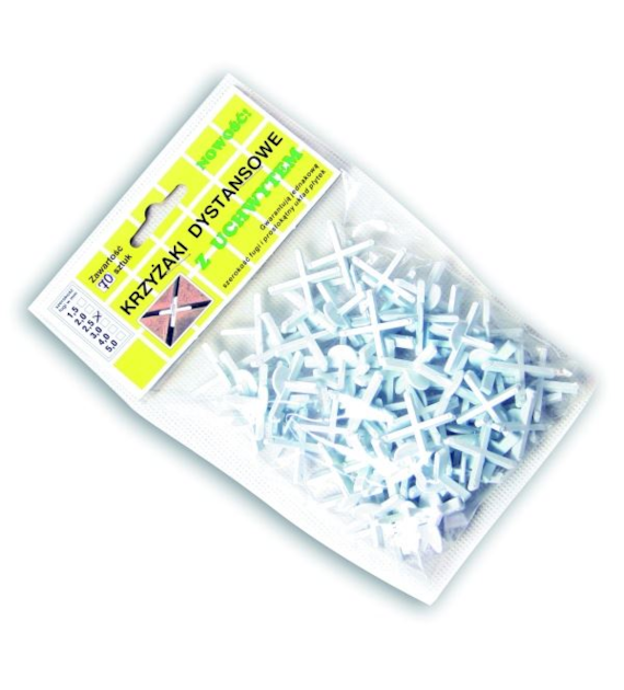 Krzyżyki dystansowe z UCHWYTEM 3mm