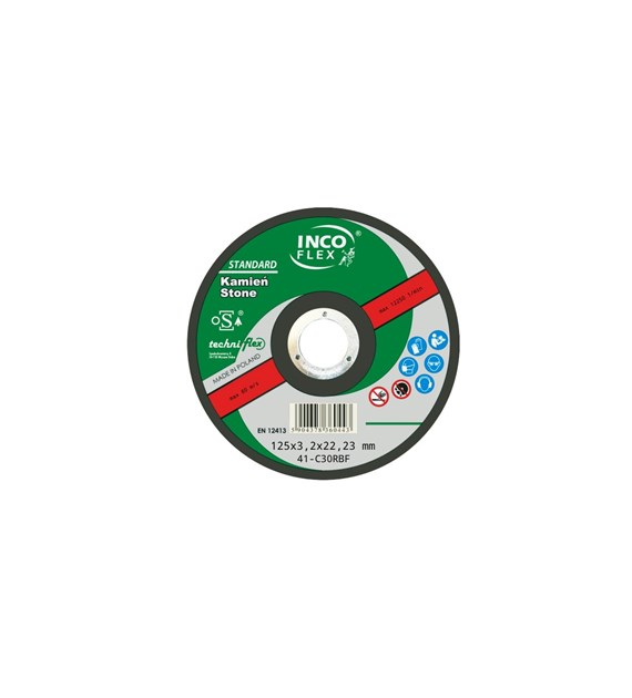 Tarcza INCO beton odgięta 125x3,2mm