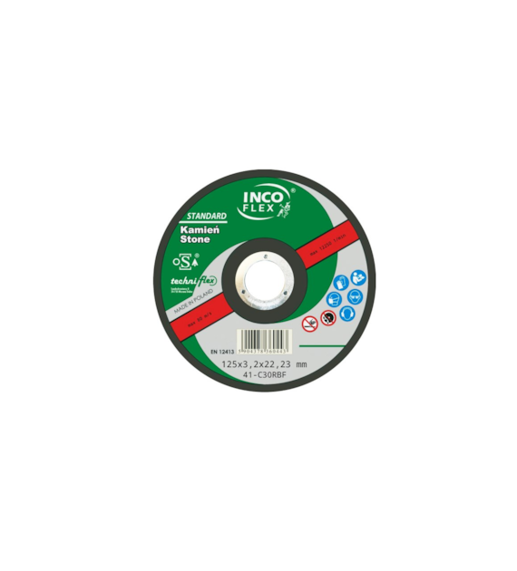 Tarcza INCO beton odgięta 125x3,2mm