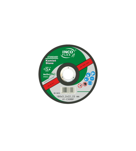 Tarcza INCO beton płaska 180x3,2mm