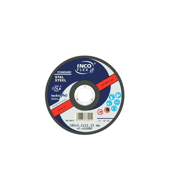 Tarcza INCO metal odgięta 180x3,2mm