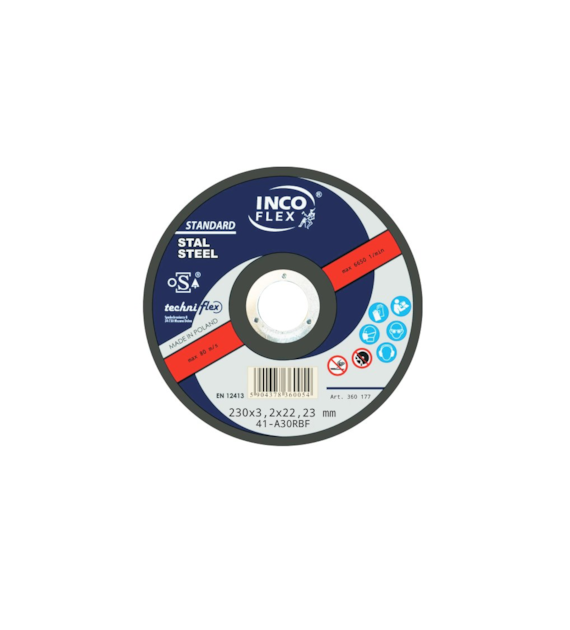 Tarcza INCO metal odgięta 230x3,2mm