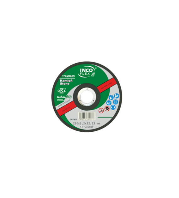 Tarcza INCO beton odgięta 230x3,2mm