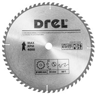 Piła tarczowa DREL CV do drewna ze spiekiem 400 x 30 mm 60T