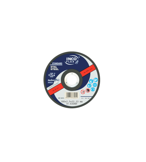 Tarcza INCO metal płaska 180x2,5mm